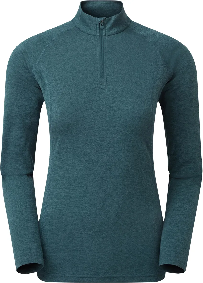 Montane Womens Dart Zip Neck T-Shirt - Orion Blue