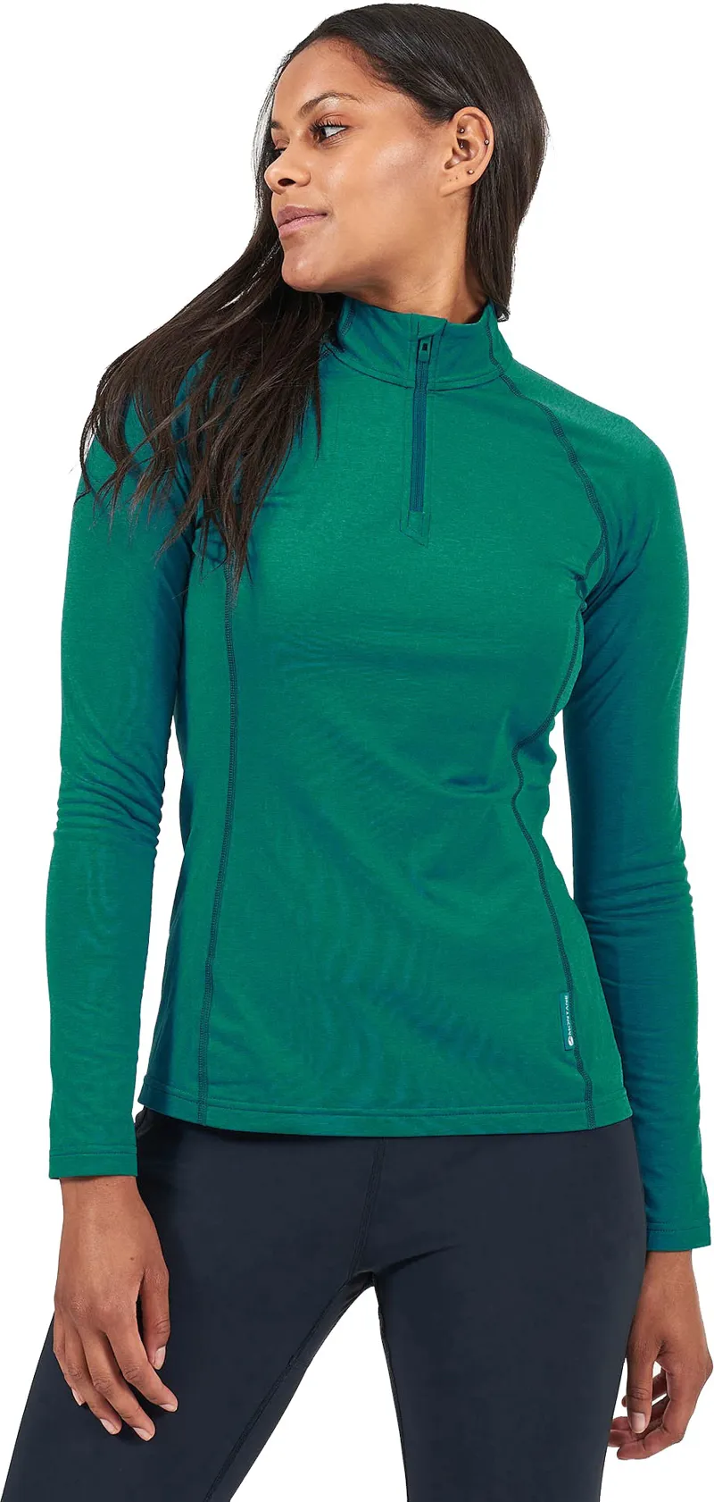 Montane Womens Dart Thermo Zip Neck Wakame Green