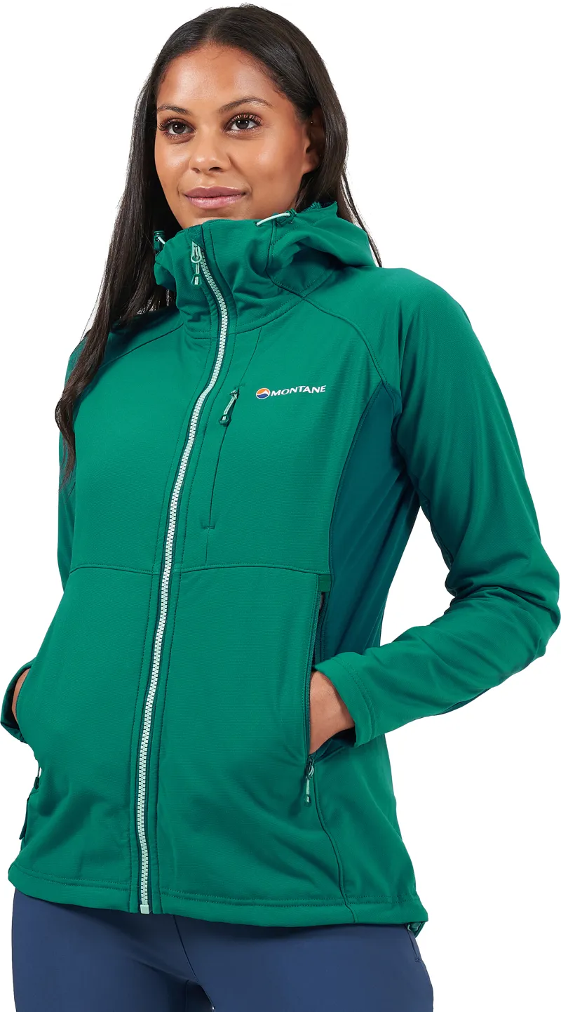 Montane Womens Krypton Hoodie - Wakame Green-3
