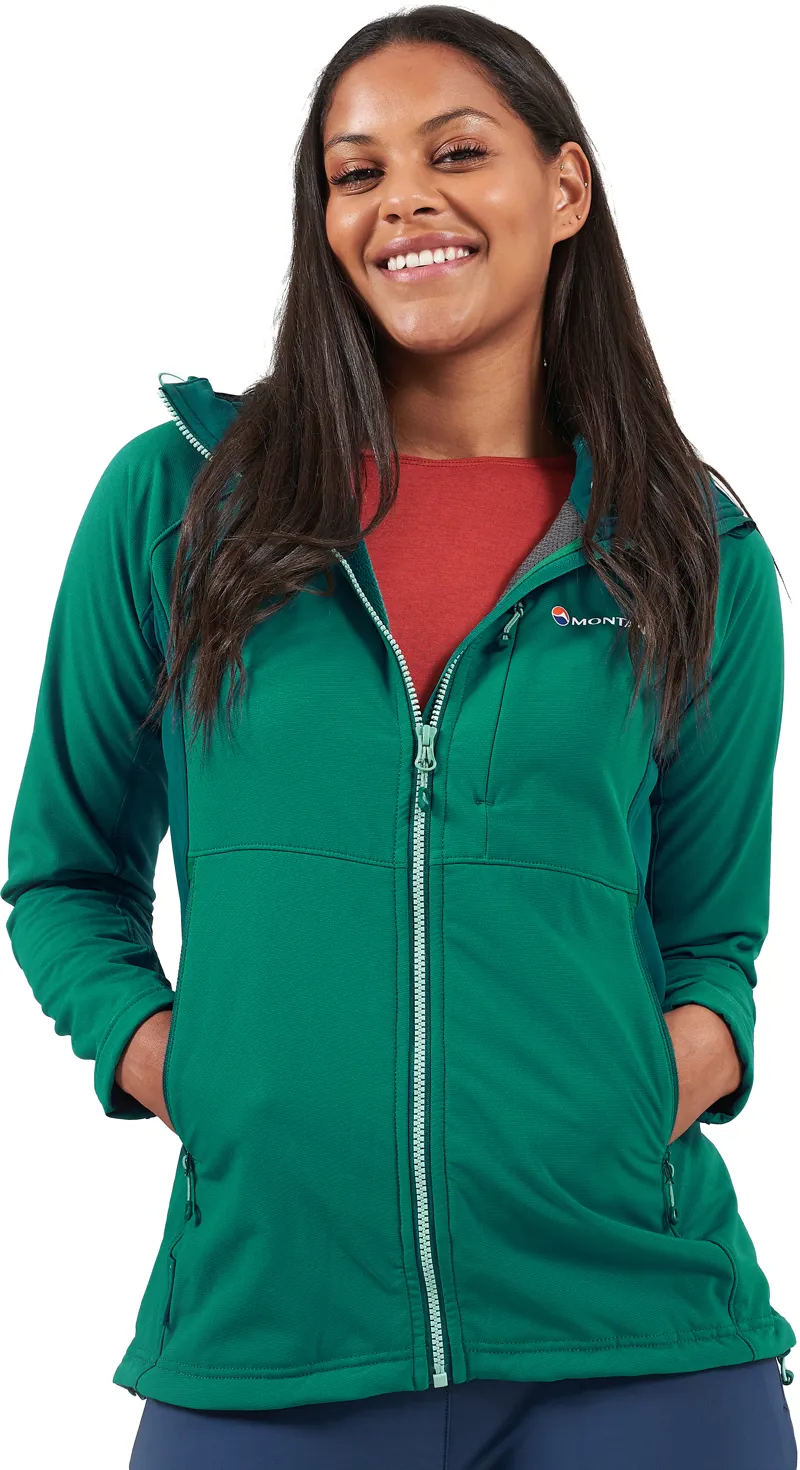 Montane Womens Krypton Hoodie - Wakame Green-2