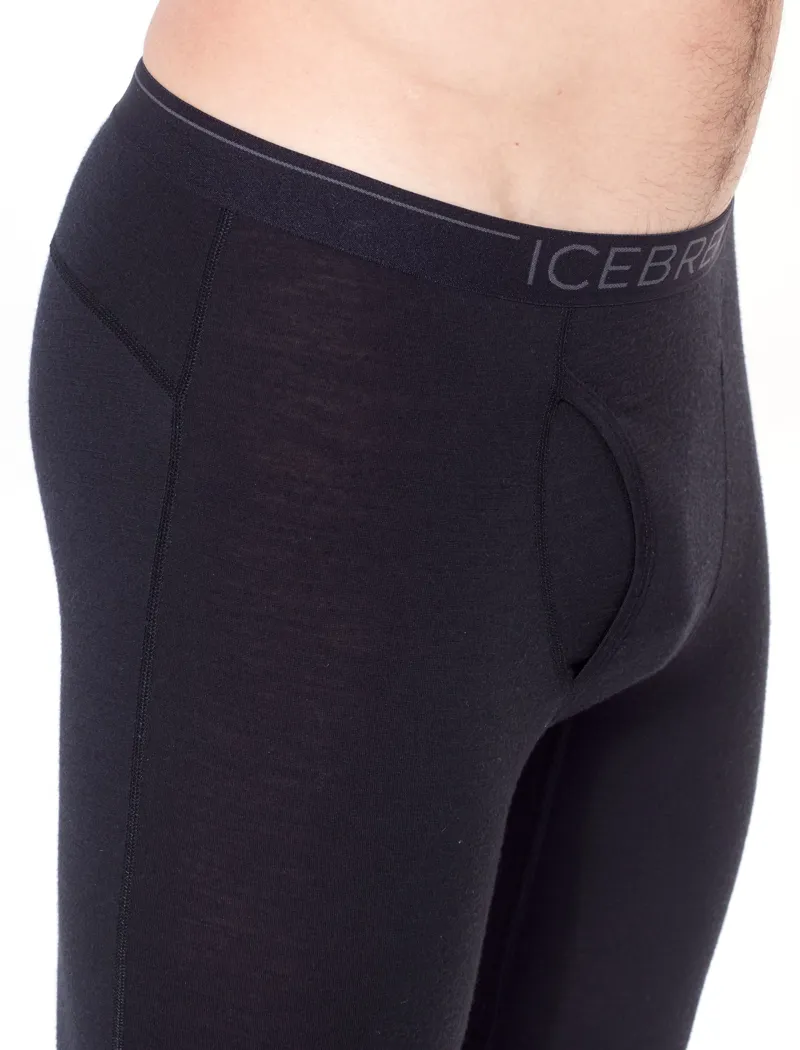 Icebreaker Mens 200 Oasis Leggings W/Fly - Black-3