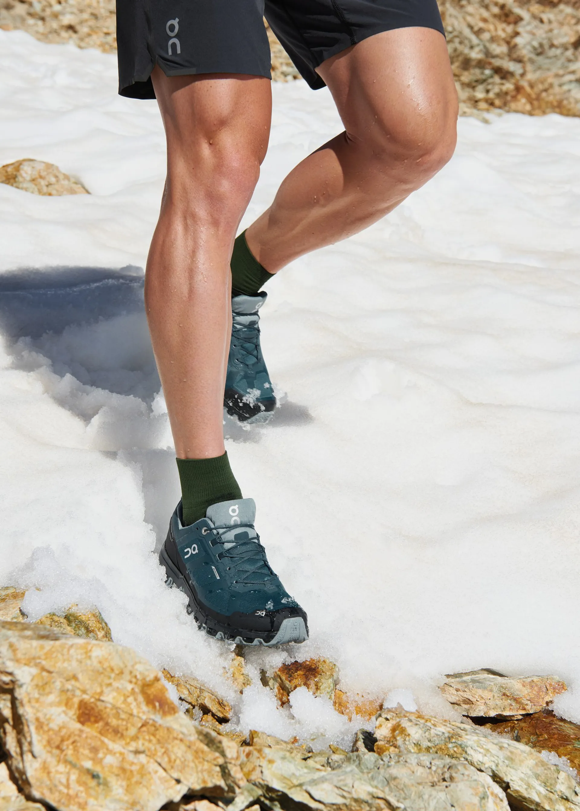 ON Mens Cloudventure Waterproof Running Trail Shoe Storm Cobble