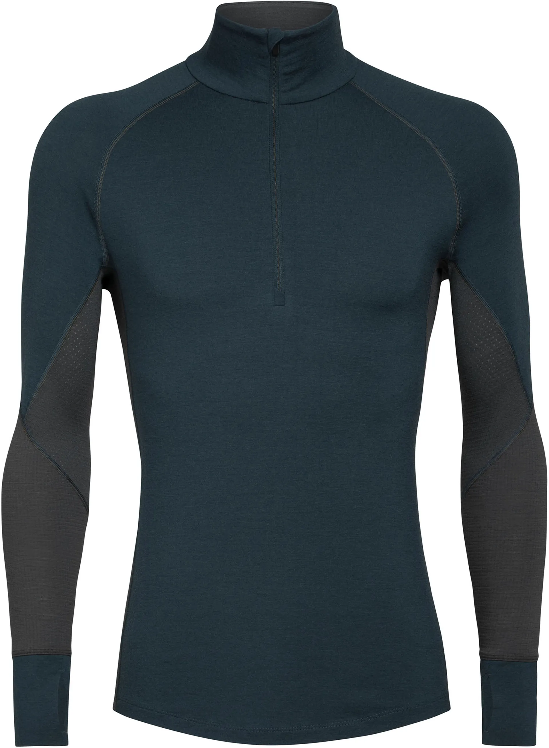 Icebreaker Mens BodyfitZone 260 Zone LS Half Zip Top Nightfall Monsoon