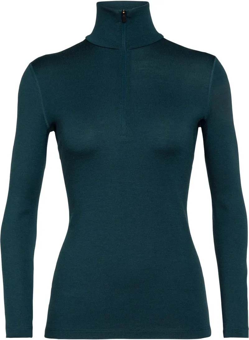 Icebreaker Womens 260 Tech LS Half Zip Top - Nightfall