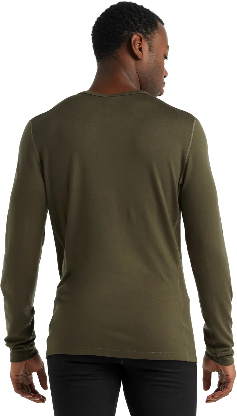 Icebreaker Mens 260 Tech Long Sleeved Crewe Top - Loden-7