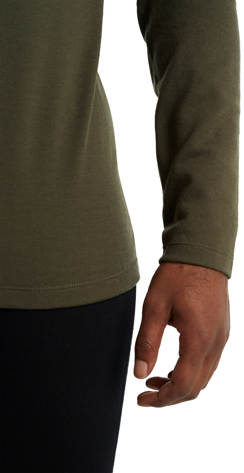 Icebreaker Mens 260 Tech Long Sleeved Crewe Top - Loden-3
