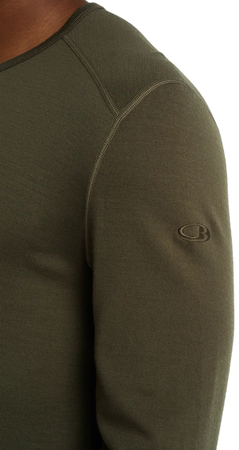 Icebreaker Mens 260 Tech Long Sleeved Crewe Top - Loden-2