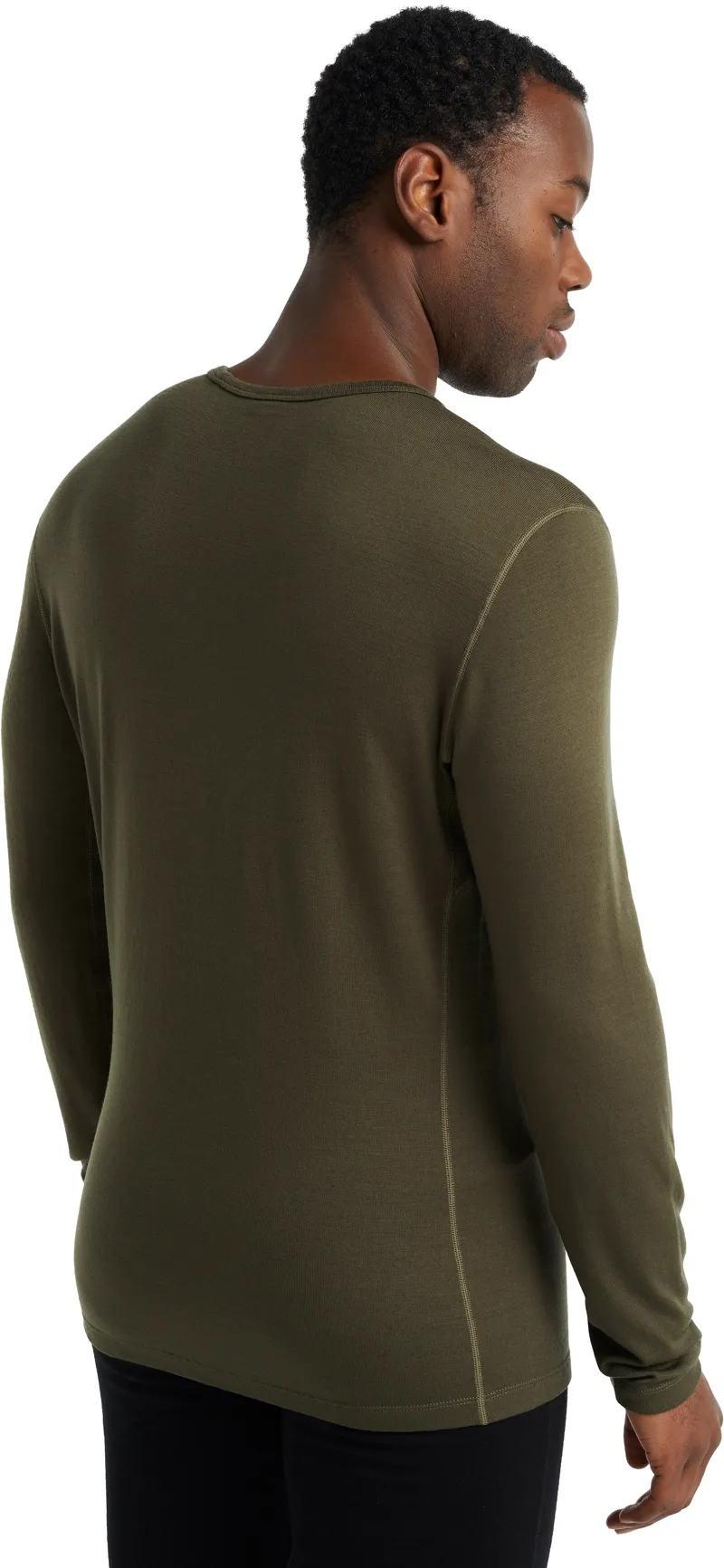 Icebreaker Mens 260 Tech Long Sleeved Crewe Top - Loden-6