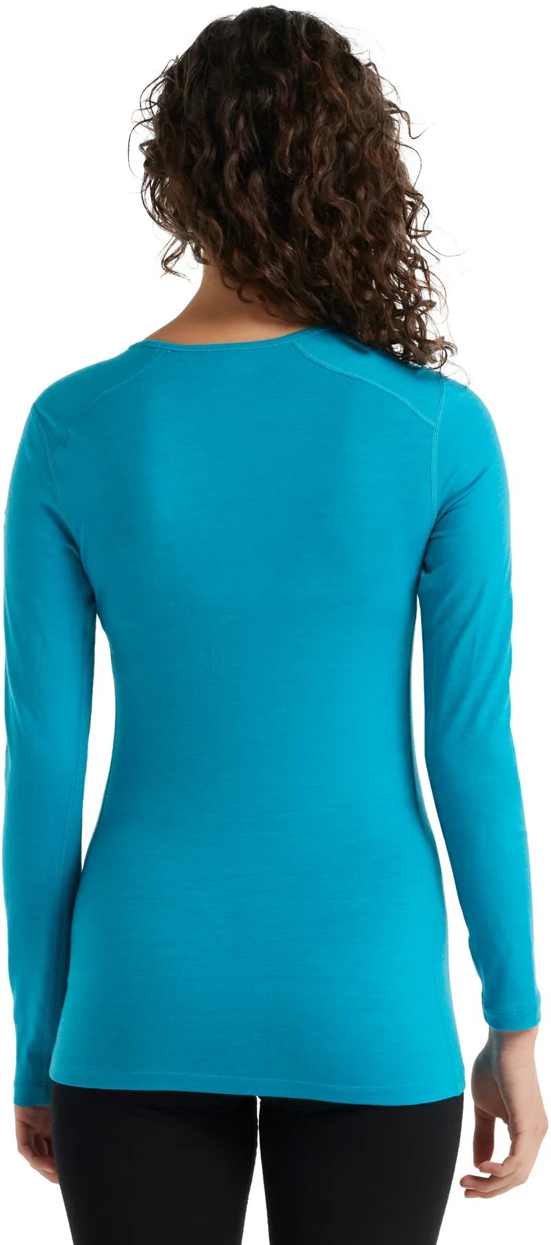 Icebreaker Womens 200 Oasis Long Sleeved Crewe Top - Arctic Teal-6