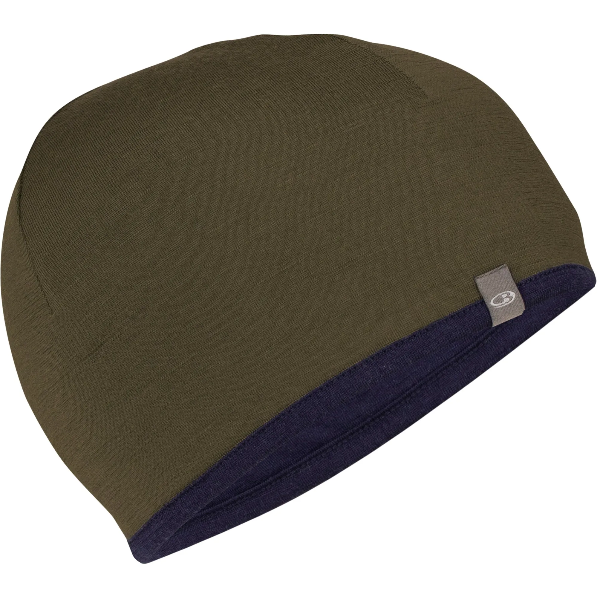 Icebreaker Unisex Merino Pocket Hat - Loden-Midnight Navy