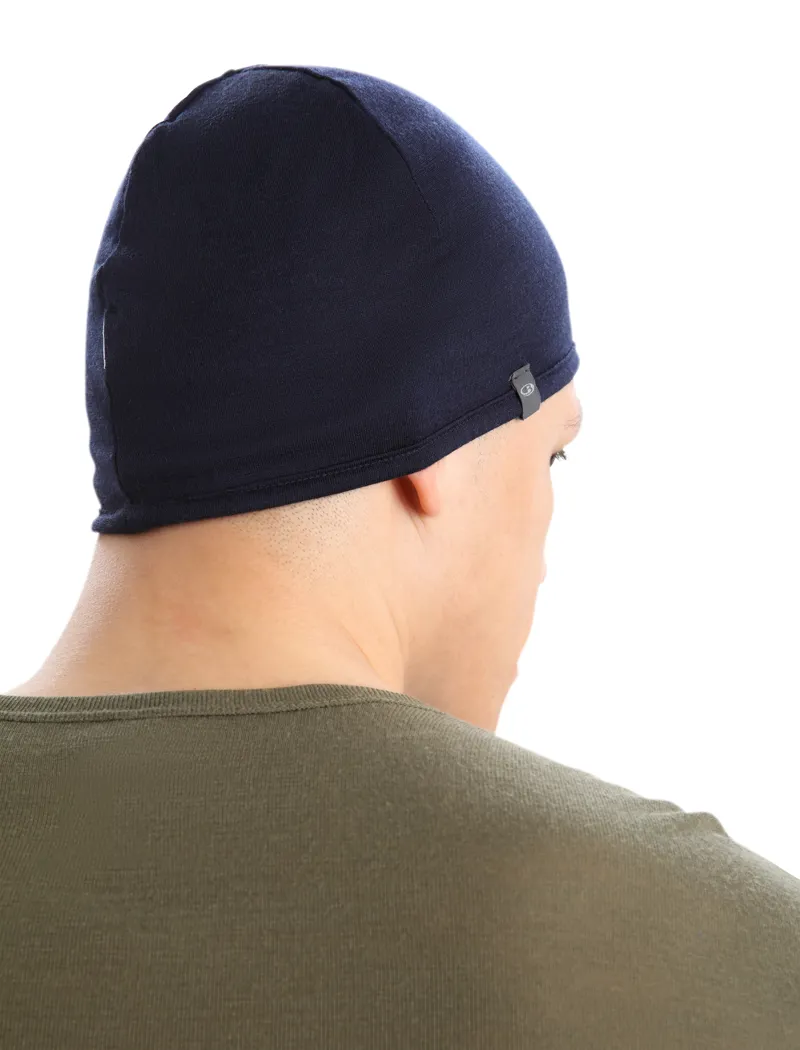 Icebreaker Unisex Merino Pocket Hat - Loden-Midnight Navy-4
