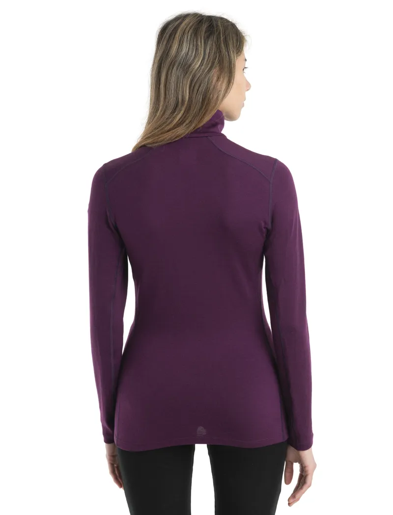 Icebreaker Womens 260 Tech Long Sleeved Half Zip - Nightshade-2