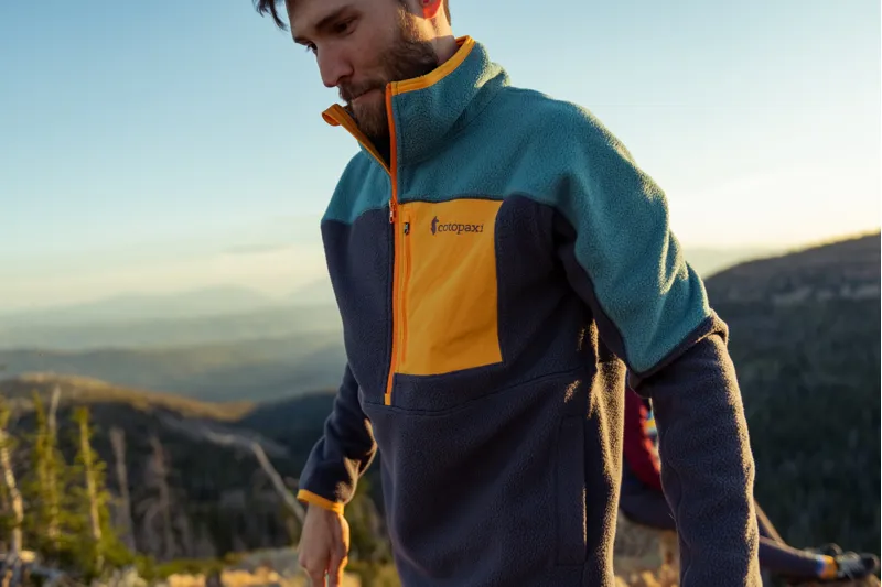 Cotopaxi Mens Abrazo Half-Zip Fleece Jacket - Graphite-Black-12