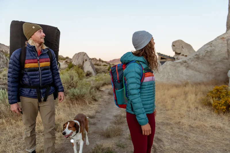 Cotopaxi Womens Fuego Down Hooded Jacket - Submarine Stripes-7