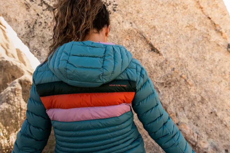 Cotopaxi Womens Fuego Down Hooded Jacket - Submarine Stripes-8