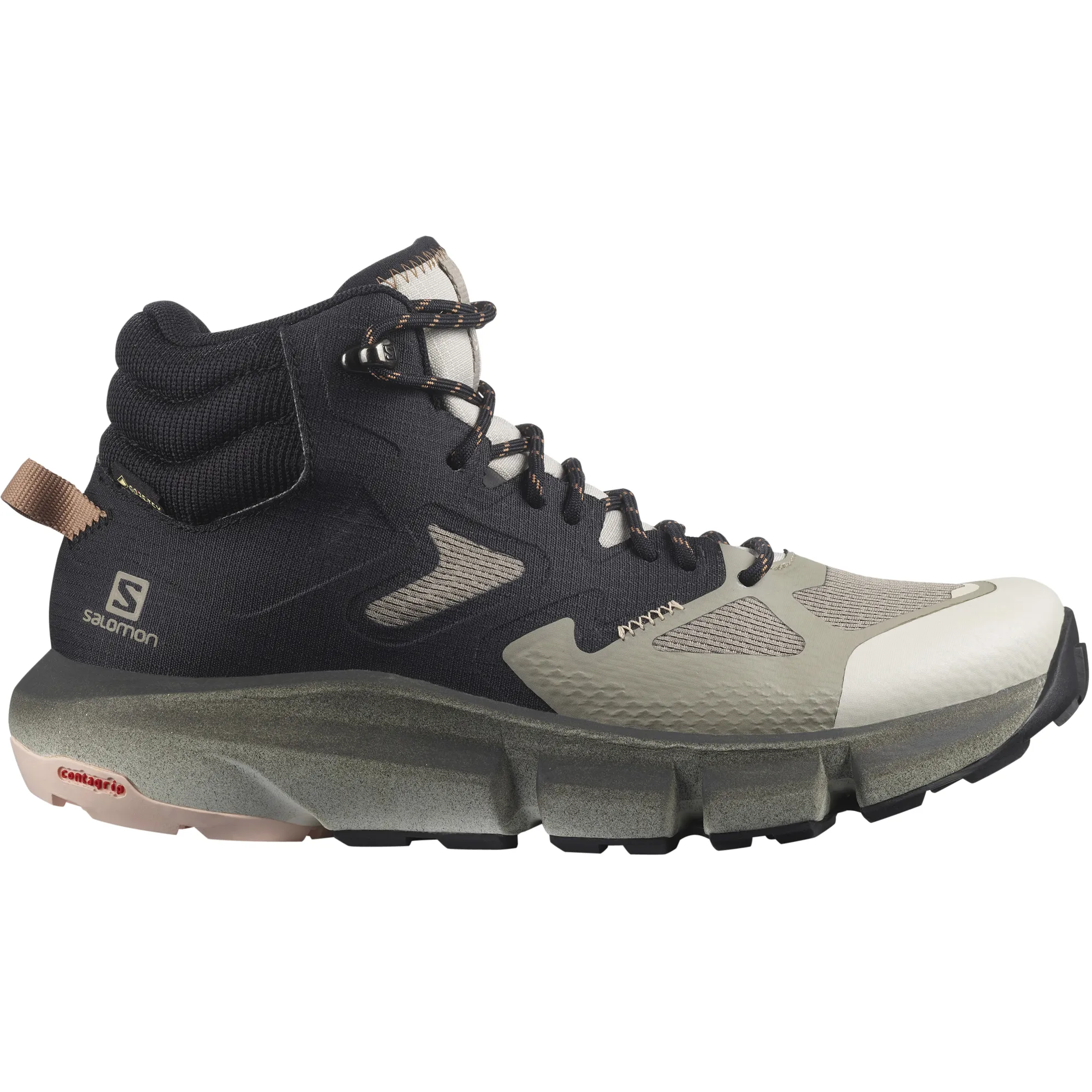 Salomon Womens Predict Hike Mid GTX Walking Boots - Vintage Khaki-Black ...