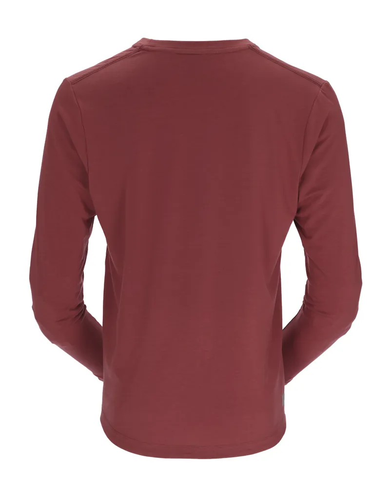 Rab Mens Lateral LS Tee - Oxblood Red-1