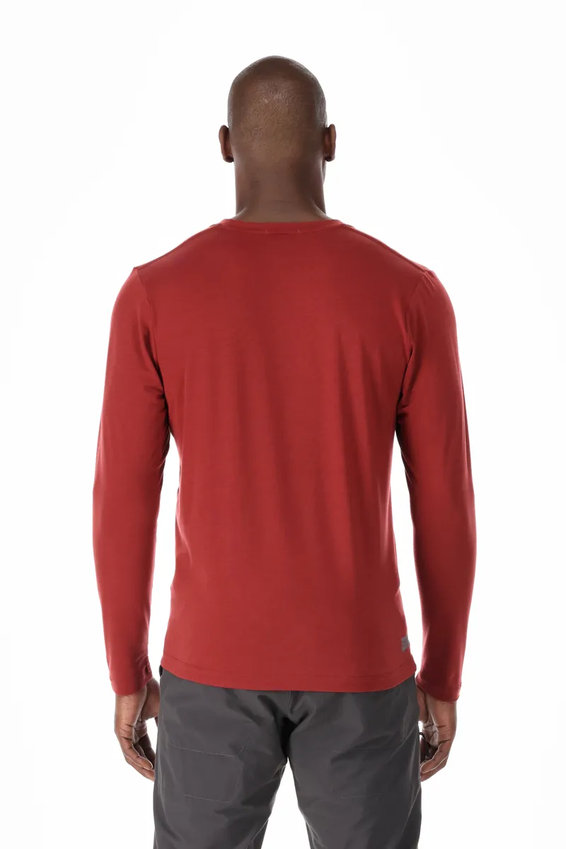 Rab Mens Lateral LS Tee - Oxblood Red-2