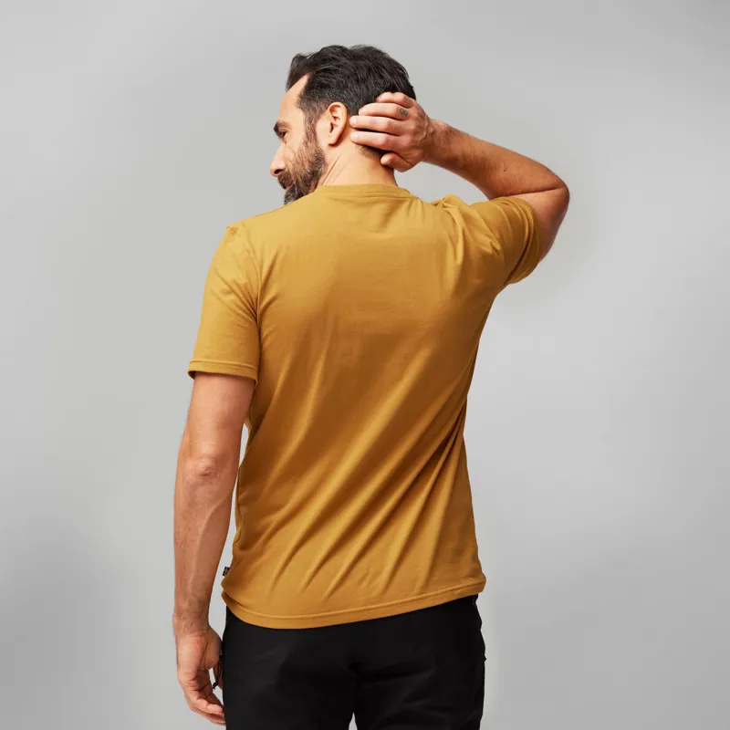 Fjallraven Mens Lush Logo T-shirt - Acorn-4
