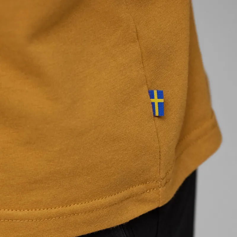 Fjallraven Mens Lush Logo T-shirt - Acorn-6