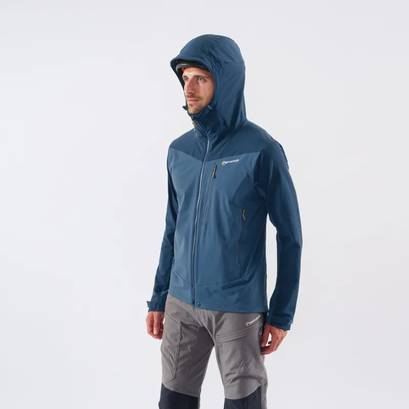 Montane Mens Dyno LT Softshell Jacket - Orion Blue-6