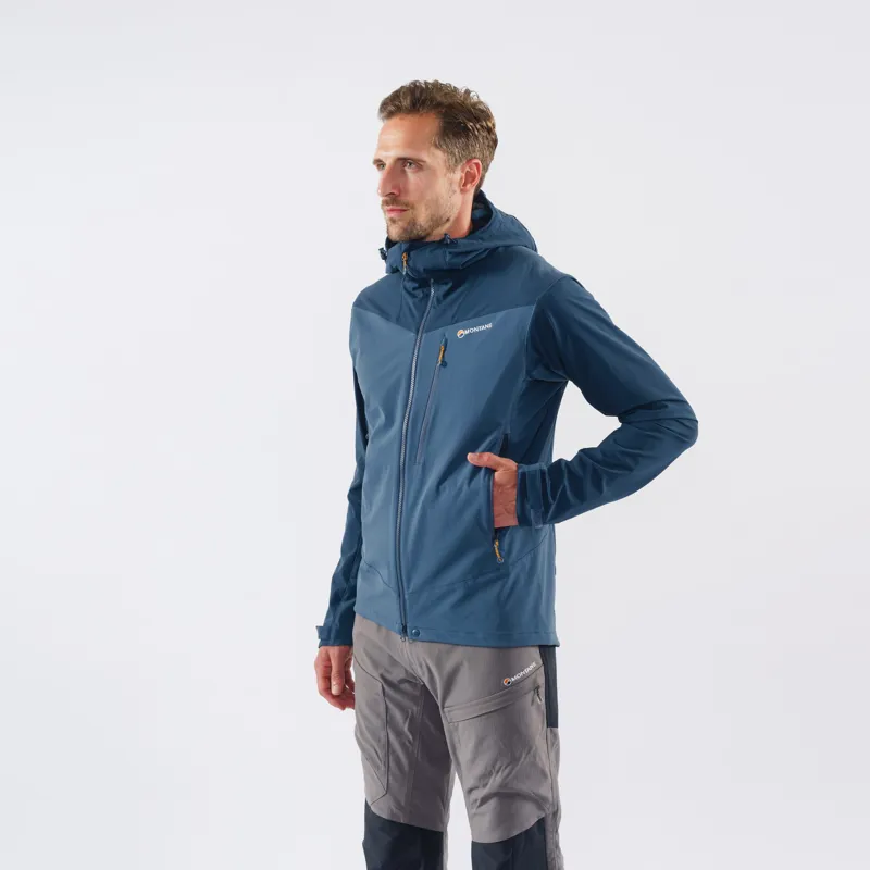 Montane Mens Dyno LT Softshell Jacket - Orion Blue-5