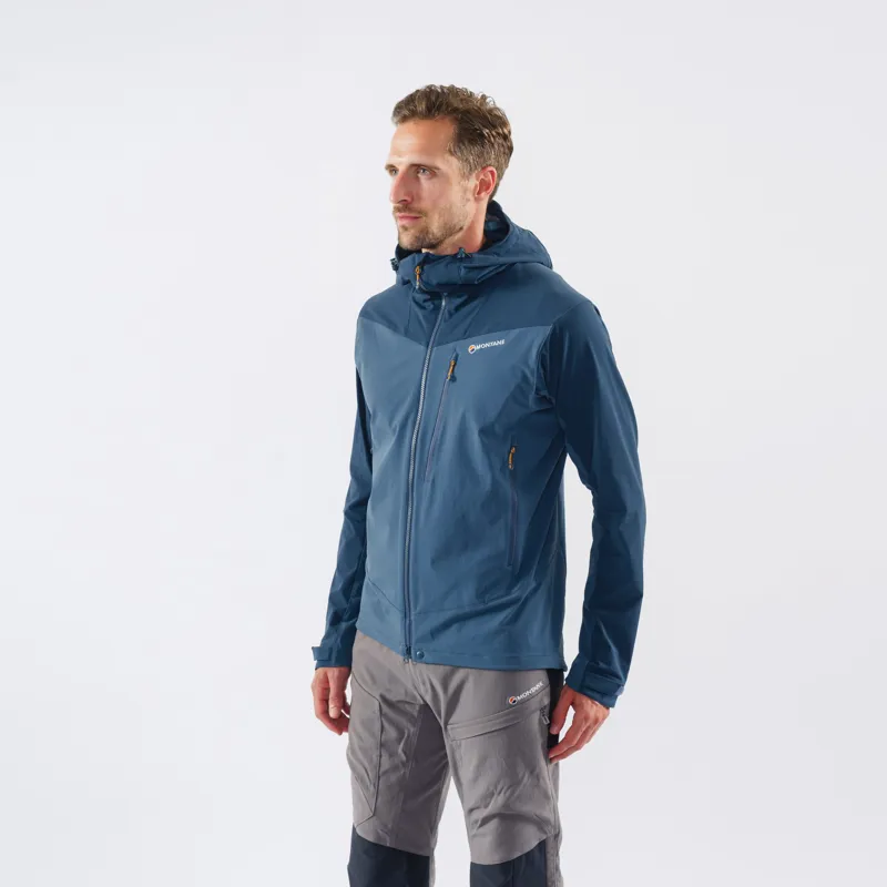 Montane Mens Dyno LT Softshell Jacket - Orion Blue-4