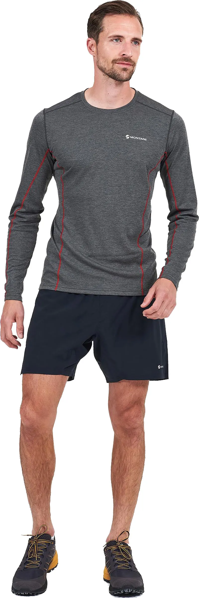 Montane Mens Dart Long Sleeve T-Shirt - Slate-2