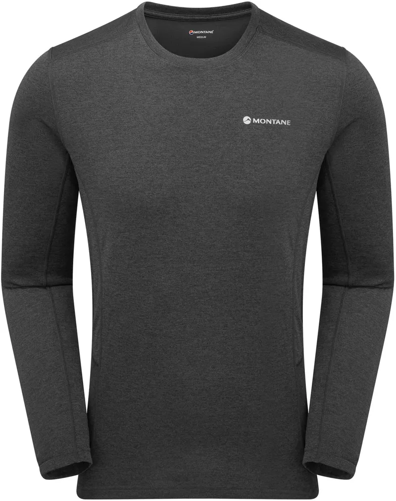 Montane Mens Dart Long Sleeve T-Shirt - Midnight Grey