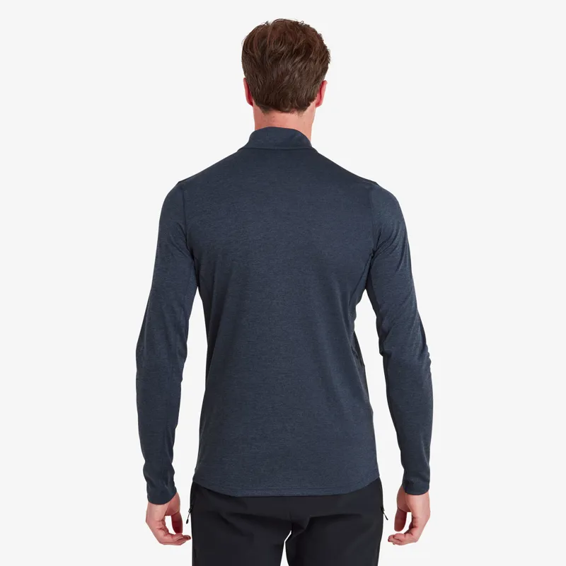 Montane Mens Dart Zip Neck T-Shirt - Eclipse Blue-3