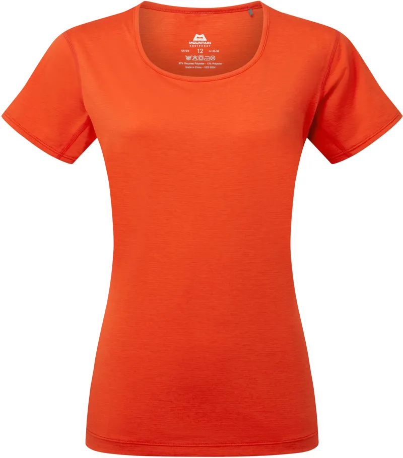 Mountain Equipment Womens Tempi Tee - Mandarin Red