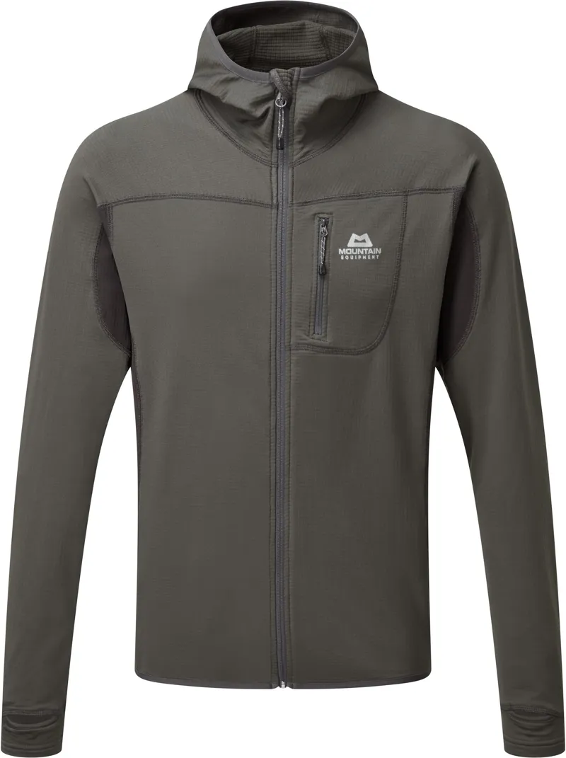 Mountain Equipment Mens Eclipse Hooded Jacket - Anvil - Obsidian