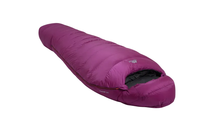 Mountain Equipment Womens Glacier 1000 Sleeping Bag - Regular - Right-Hand Zip - Foxglove-2