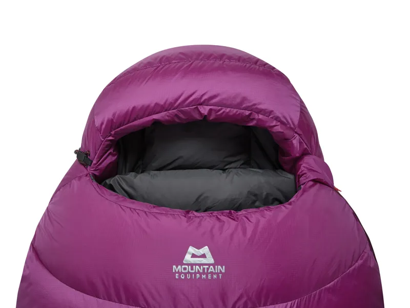 Mountain Equipment Womens Glacier 1000 Sleeping Bag - Regular - Right-Hand Zip - Foxglove-5