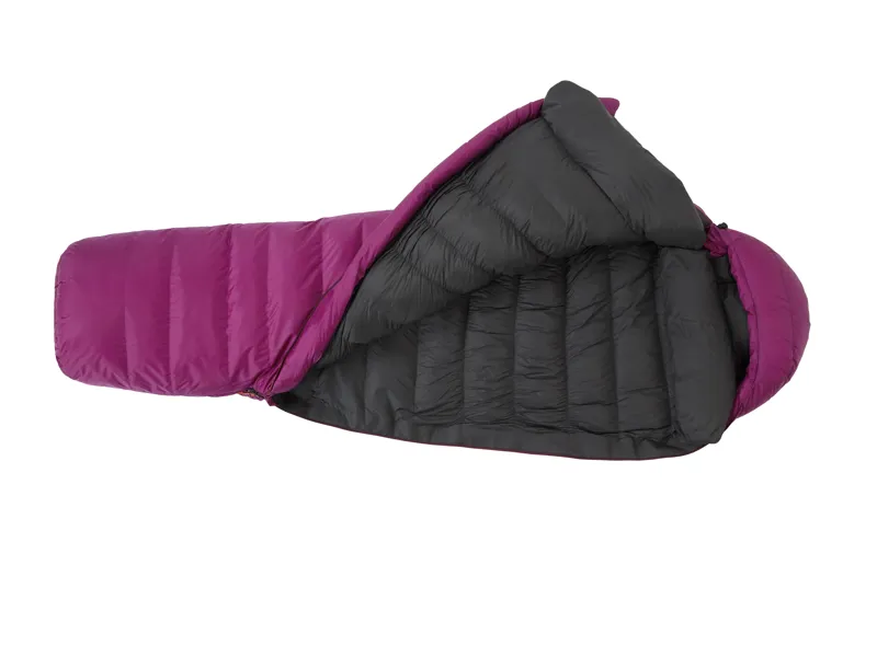 Mountain Equipment Womens Glacier 1000 Sleeping Bag - Regular - Right-Hand Zip - Foxglove-6