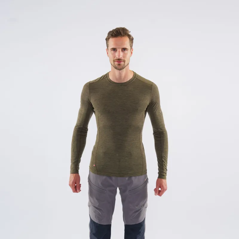 Montane Mens Primino 140 Long Sleeved T Shirt - Kelp Green-4