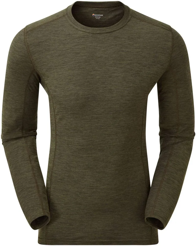 Montane Mens Primino 140 Long Sleeved T Shirt - Kelp Green