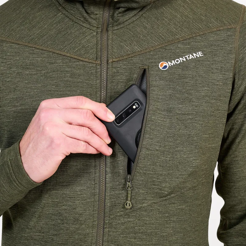 Montane Mens Protium Hoodie - Kelp Green-8