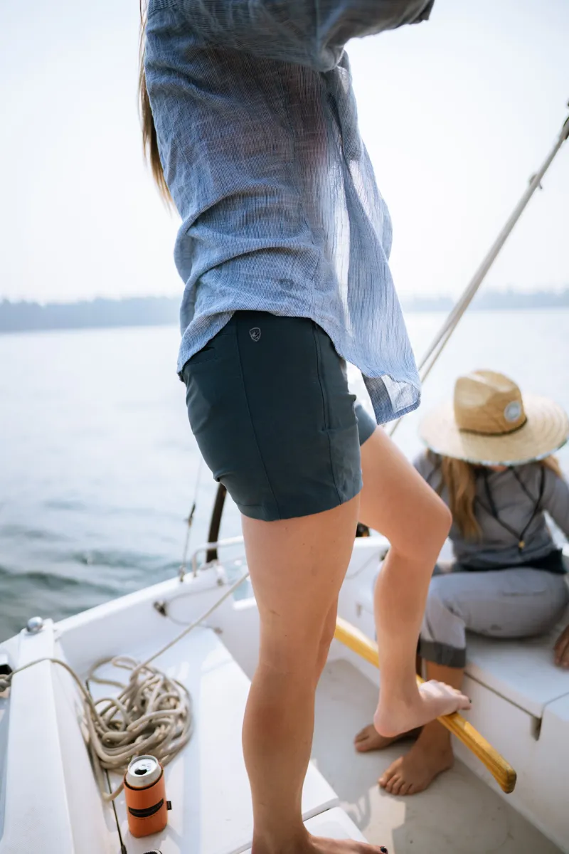 Kuhl Womens FreeFlex Shorts - 4in - Rainstorm-4