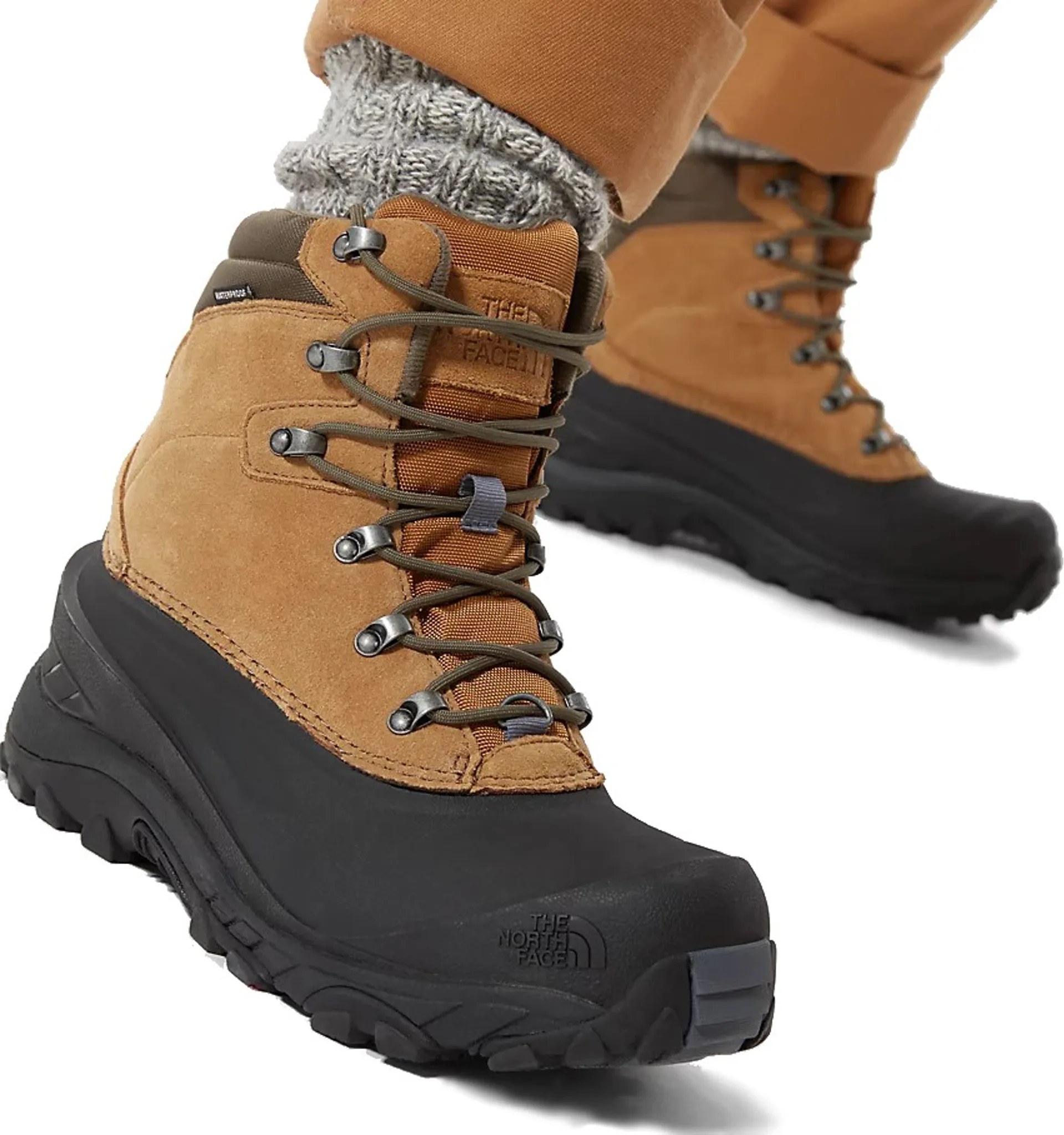 The North Face Men\'s Chilkat IV, Insulated Boot Brown/Green, 7 M The North Face Mens Chilkat IV Boots - Utility Brown - New  main image 4