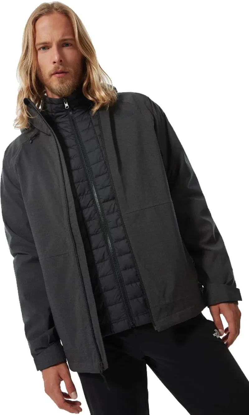 The North Face Mens ThermoBall Eco Triclimate Jacket - TNF Dark Grey ...