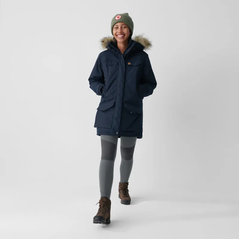 Fjallraven Womens Nuuk Parka - Dark Navy-2
