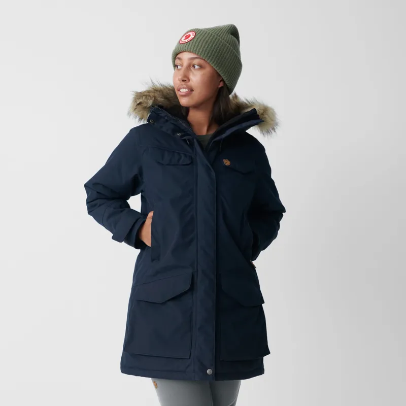 Fjallraven Womens Nuuk Parka - Dark Navy-4