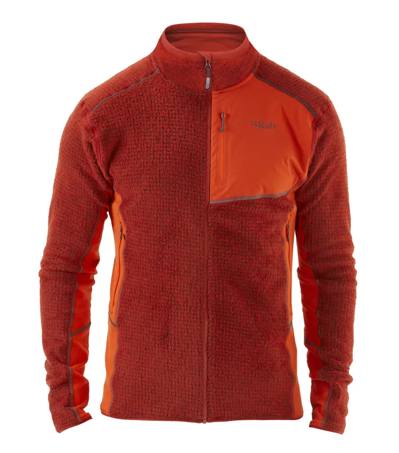 Rab Mens Syncrino HL Fleece Jacket - Red Clay