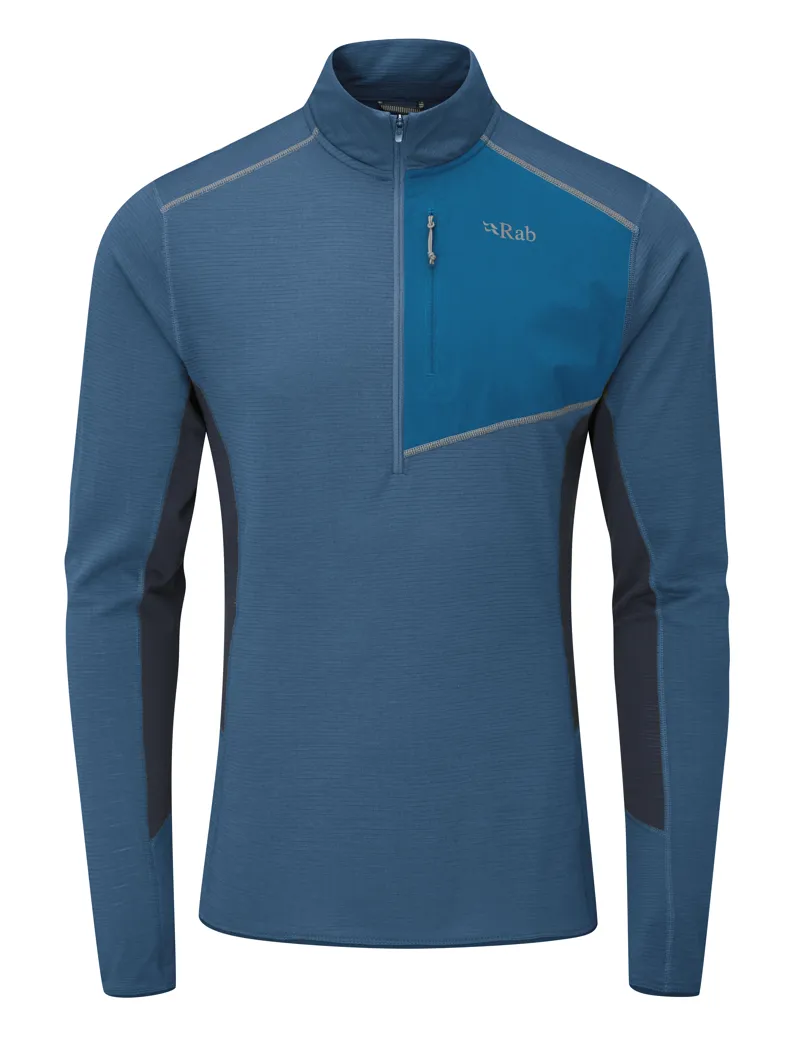 Rab Mens Syncrino Light Fleece Pull-On - Denim