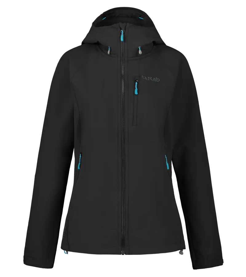 Rab Womens Salvo Softshell Jacket - Black