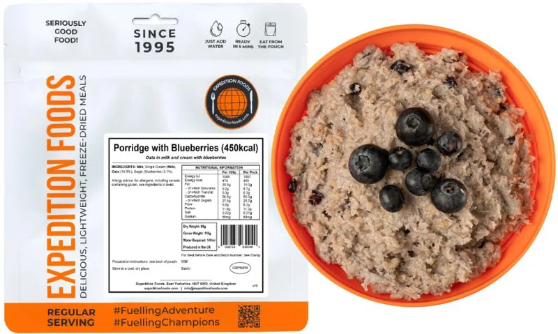 Expedition Foods Porridge with Blueberries - 450kcal-2