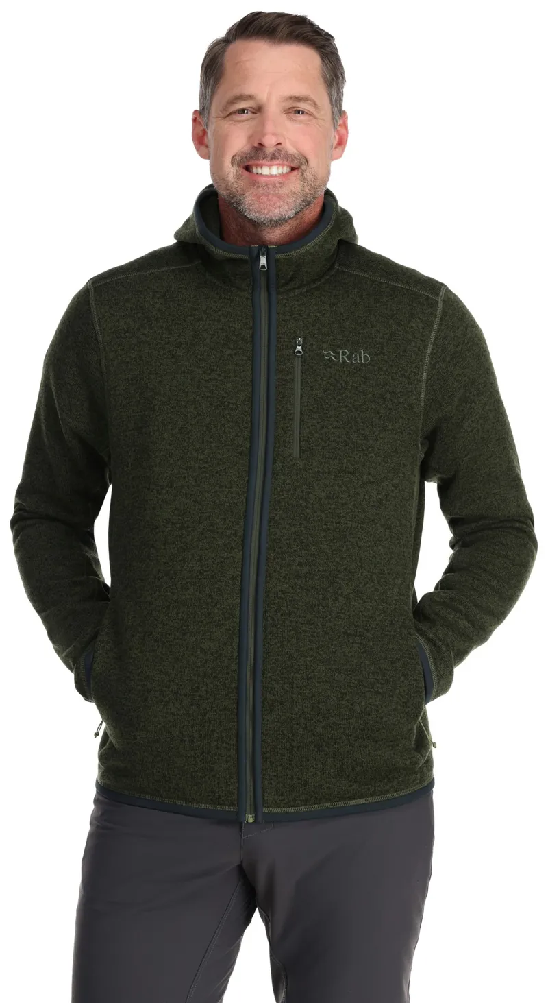 Rab Mens Quest Fleece Hoody - Army-1