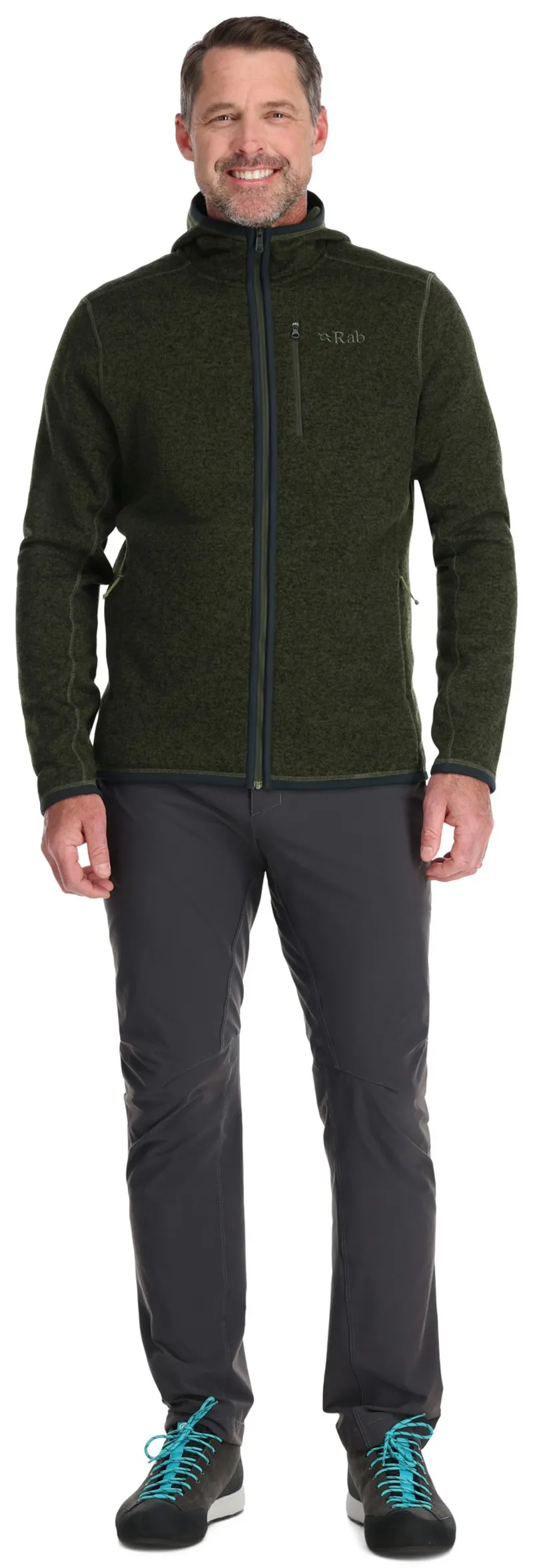 Rab Mens Quest Fleece Hoody - Army-3