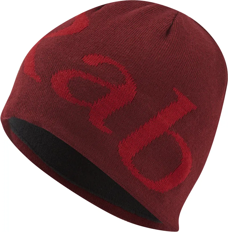 Rab Logo Beanie - Oxblood Red